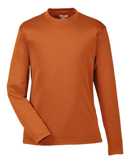 Youth Zone Performance Long Sleeve T-Shirt - Sport Burnt Orange