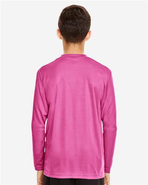 Youth Zone Performance Long Sleeve T-Shirt - Sport Charity Pink