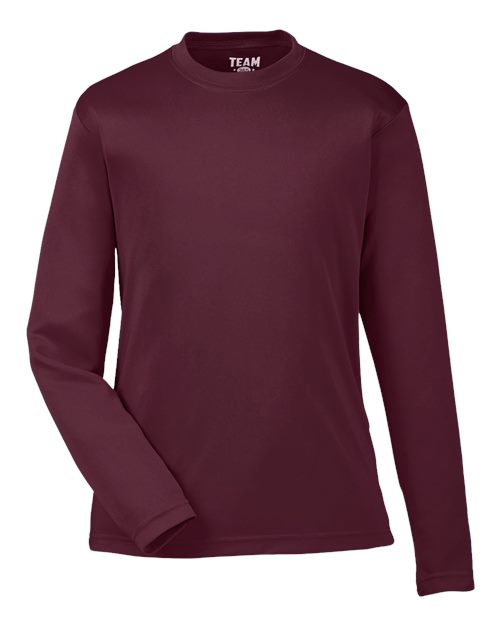 Youth Zone Performance Long Sleeve T-Shirt - Sport Dark Maroon