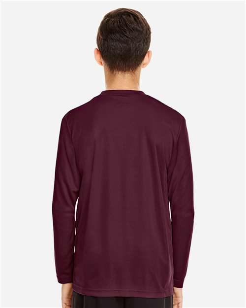 Youth Zone Performance Long Sleeve T-Shirt - Sport Dark Maroon