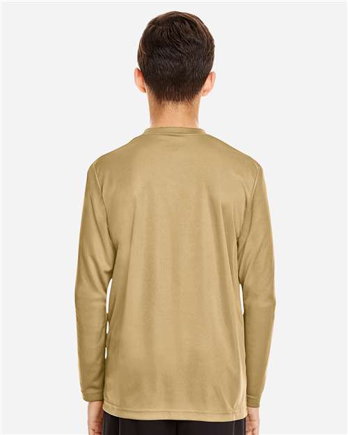 Youth Zone Performance Long Sleeve T-Shirt - Sport Vegas Gold