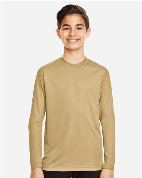 Youth Zone Performance Long Sleeve T-Shirt - Sport Vegas Gold