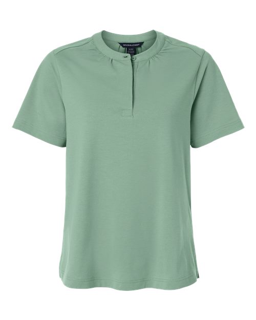 Women's Seaton Pebble Textured Polo - Balsam Green
