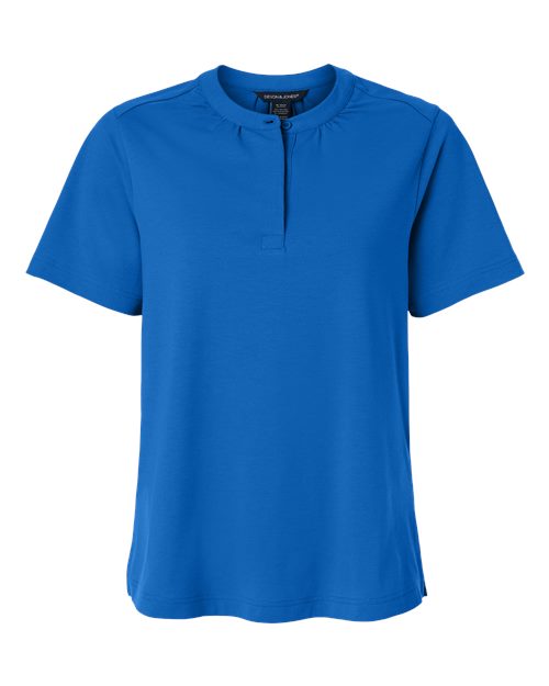 Women's Seaton Pebble Textured Polo - French Blue