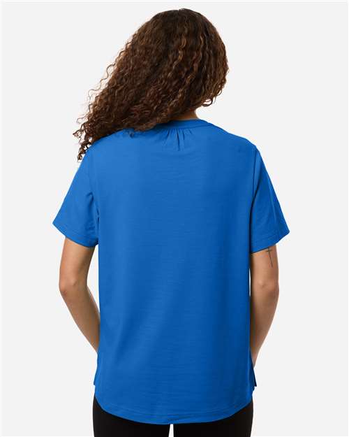 Women's Seaton Pebble Textured Polo - French Blue