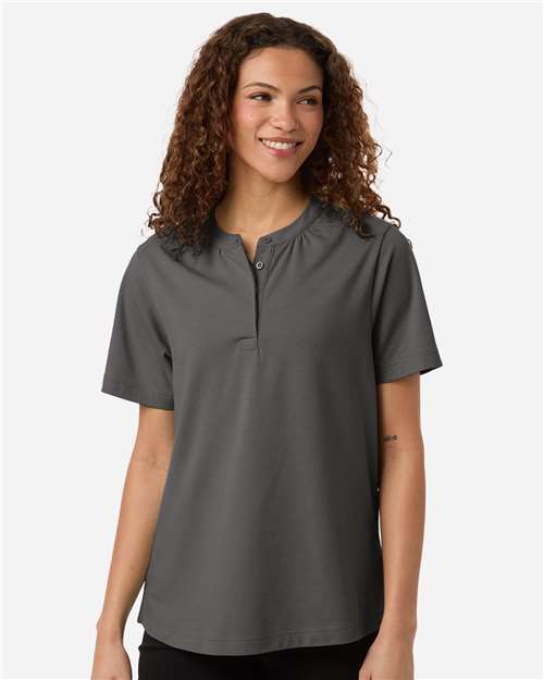 Women's Seaton Pebble Textured Polo - Graphite