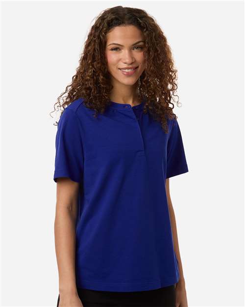 Women's Seaton Pebble Textured Polo - Midnight Royal