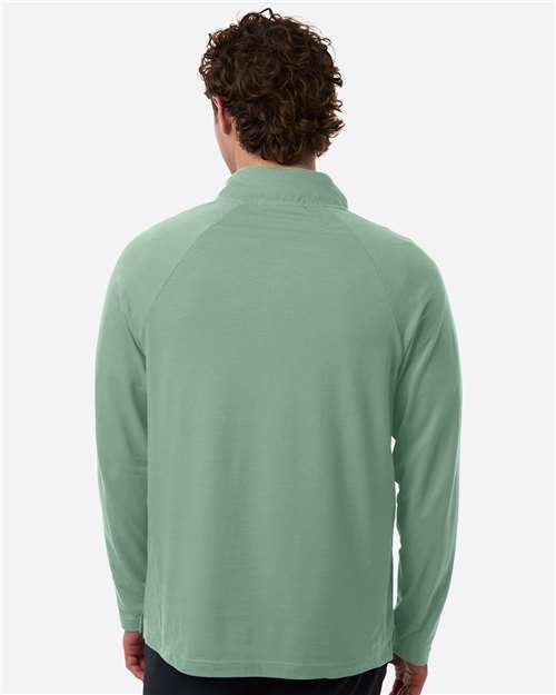 Men's Seaton Pebble Textured Quarter-Zip Pullover - Balsam Green