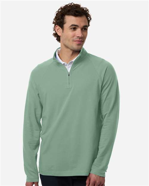 Men's Seaton Pebble Textured Quarter-Zip Pullover - Balsam Green
