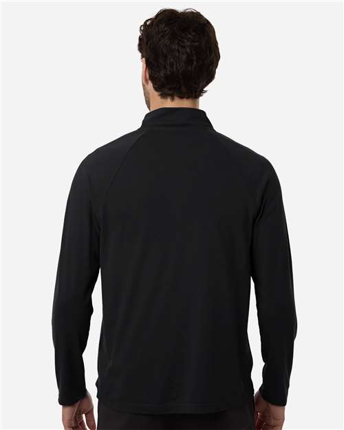 Men's Seaton Pebble Textured Quarter-Zip Pullover - Black