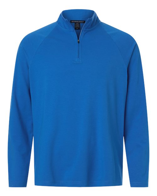 Men's Seaton Pebble Textured Quarter-Zip Pullover - French Blue