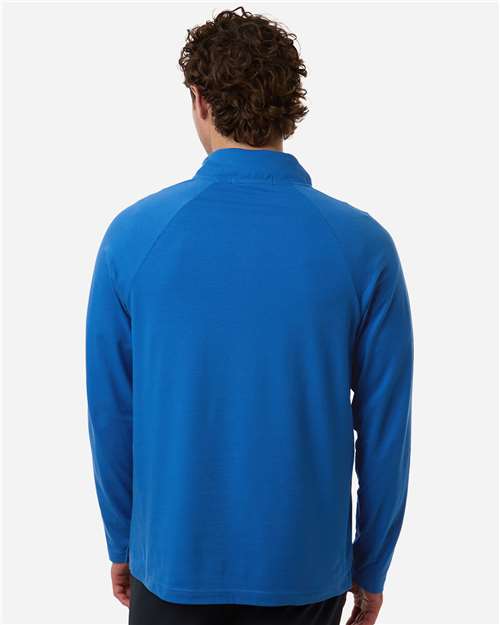 Men's Seaton Pebble Textured Quarter-Zip Pullover - French Blue
