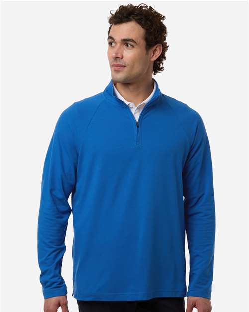 Men's Seaton Pebble Textured Quarter-Zip Pullover - French Blue