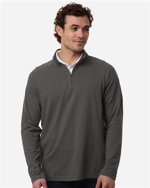 Men's Seaton Pebble Textured Quarter-Zip Pullover - Graphite