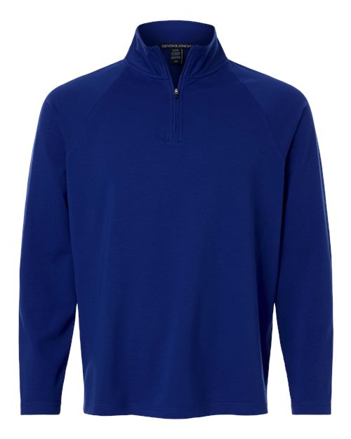 Men's Seaton Pebble Textured Quarter-Zip Pullover - Midnight Royal