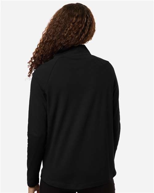 Women's Seaton Pebble Textured Quarter-Zip Pullover - Black