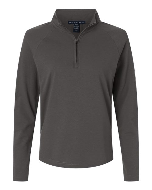 Women's Seaton Pebble Textured Quarter-Zip Pullover - Graphite
