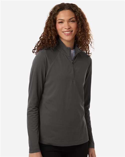 Women's Seaton Pebble Textured Quarter-Zip Pullover - Graphite