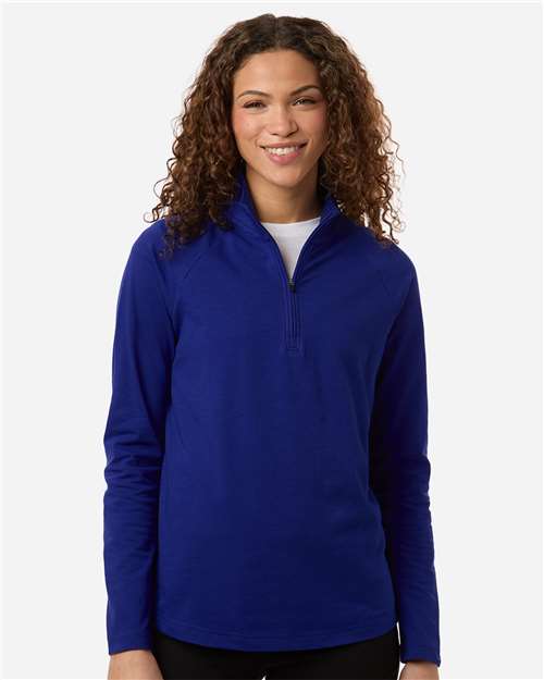 Women's Seaton Pebble Textured Quarter-Zip Pullover - Midnight Royal