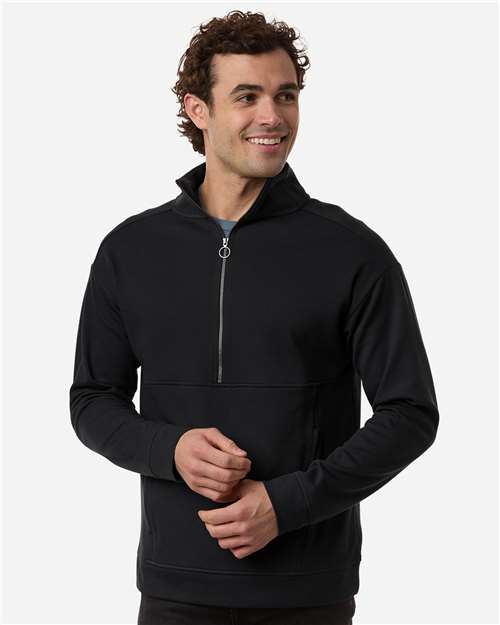 Men's Mantra Half-Zip Ottoman Pullover - Black