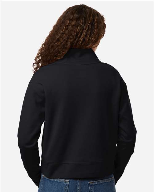 Women's Mantra Half-Zip Ottoman Pullover - Black