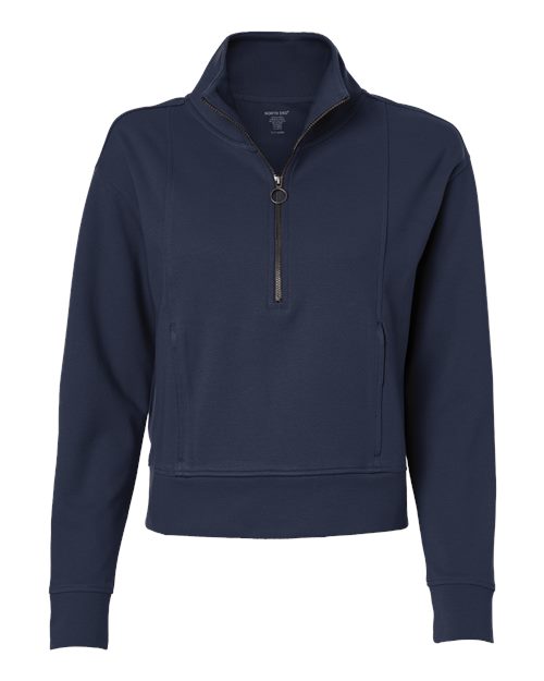 Women's Mantra Half-Zip Ottoman Pullover - Classic Navy