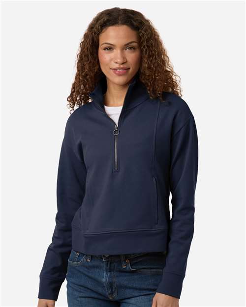 Women's Mantra Half-Zip Ottoman Pullover - Classic Navy