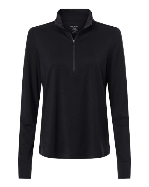 Women's JAQ Stretch Performance Quarter-Zip - Black/ Carbon