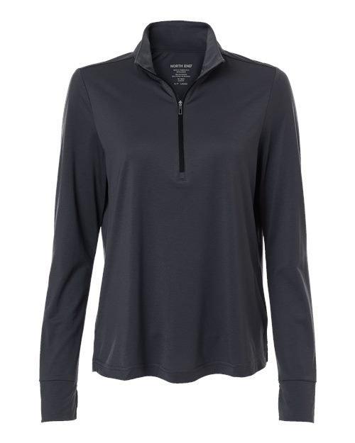 Women's JAQ Stretch Performance Quarter-Zip - Carbon/ Black