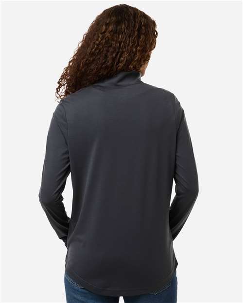 Women's JAQ Stretch Performance Quarter-Zip - Carbon/ Black