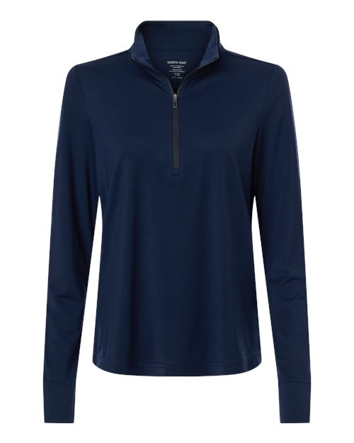 Women's JAQ Stretch Performance Quarter-Zip - Classic Navy/ Carbon