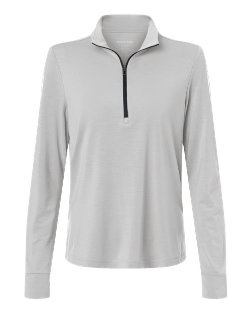 Women's JAQ Stretch Performance Quarter-Zip - Platinum/ Carbon