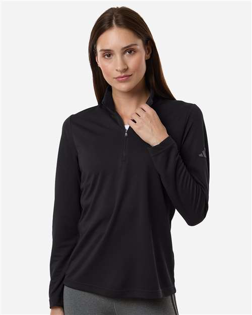 Women's Lightweight Quarter-Zip Pullover - Black