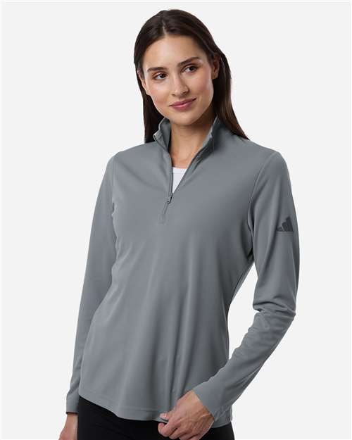 Women's Lightweight Quarter-Zip Pullover - Grey Three
