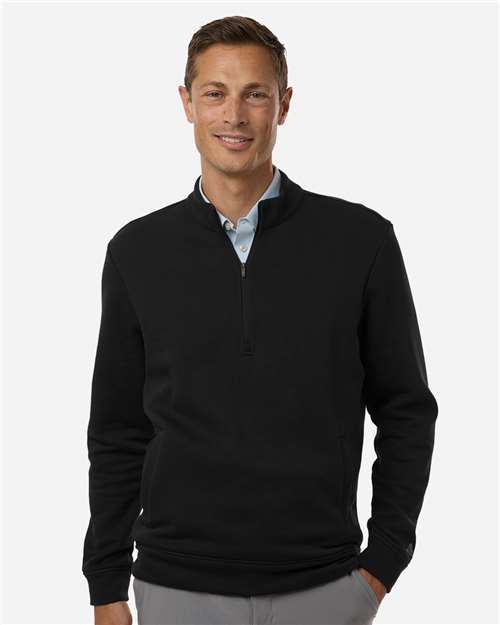 Men's Elevated Fleece Quarter-Zip Pullover - Black