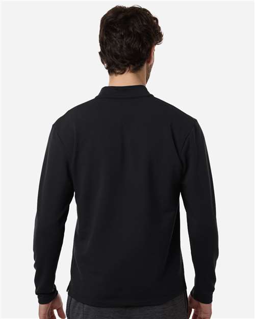 Men's Stretch Quarter-Zip Fleece Pullover - Black