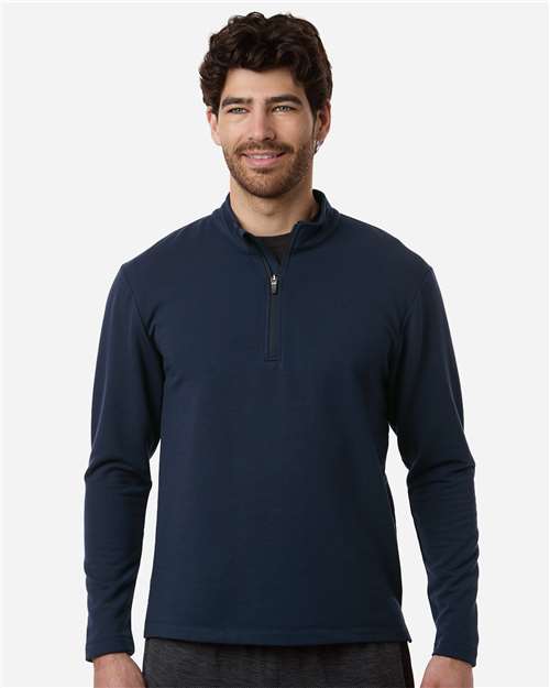 Men's Stretch Quarter-Zip Fleece Pullover - Navy