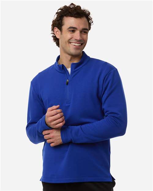 Men's Stretch Quarter-Zip Fleece Pullover - Royal