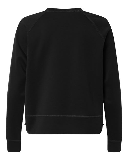 Women's Beyond Side-Snap Crewneck Sweatshirt - Black