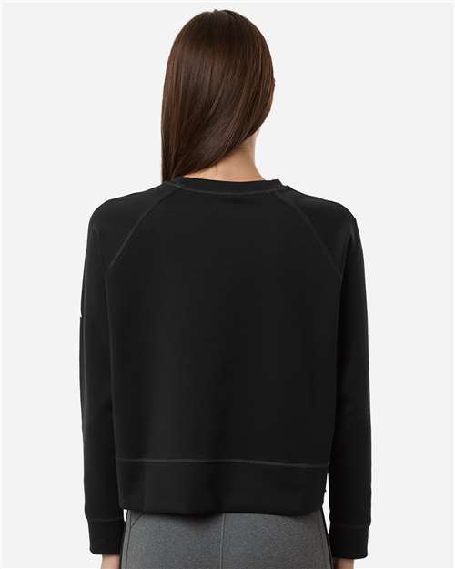 Women's Beyond Side-Snap Crewneck Sweatshirt - Black