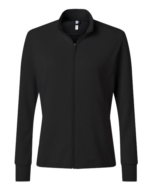 Women's Performance Textured Full-Zip Jacket - Black