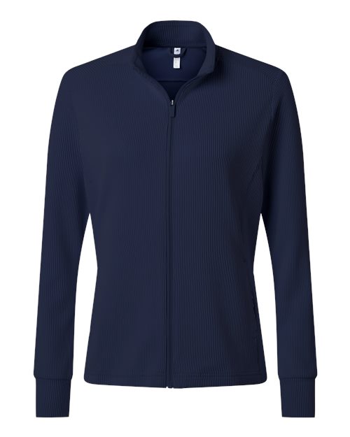 Women's Performance Textured Full-Zip Jacket - Collegiate Navy