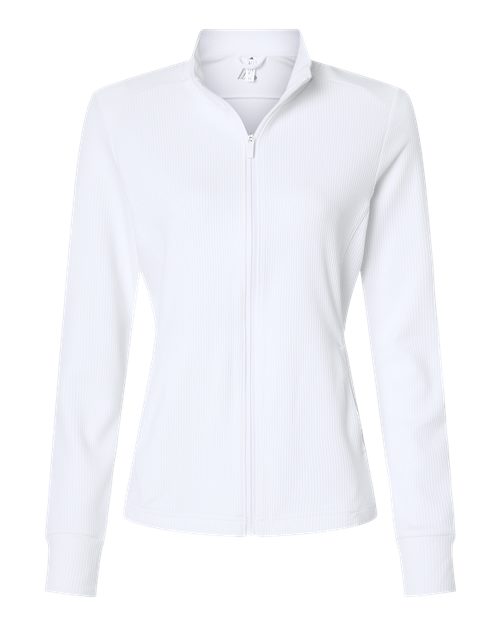 Women's Performance Textured Full-Zip Jacket - White