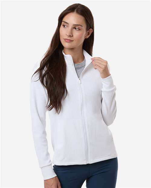 Women's Performance Textured Full-Zip Jacket - White