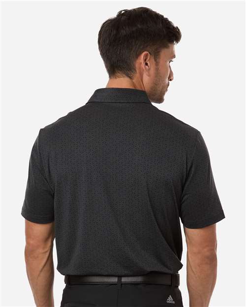Men's Ultimate365 Mesh Tango Print Climacool Polo - Black/ Carbon