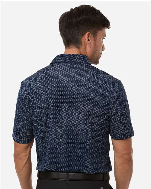 Men's Ultimate365 Mesh Tango Print Climacool Polo - Collegiate Navy/ White