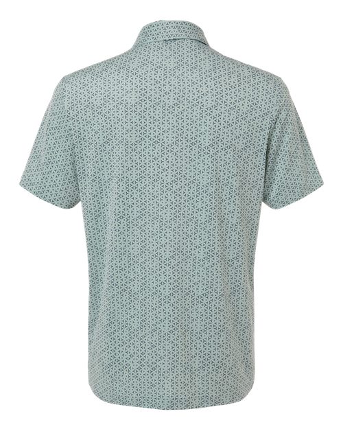 Men's Ultimate365 Mesh Tango Print Climacool Polo - Wonder Sage/ Collegiate Navy
