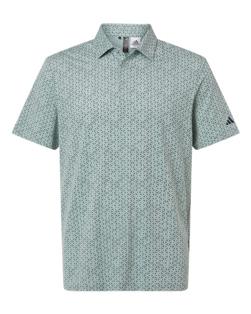 Men's Ultimate365 Mesh Tango Print Climacool Polo - Wonder Sage/ Collegiate Navy