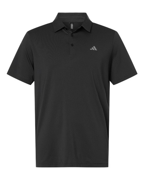 Men's Performance Textured Polo - Carbon/ Black