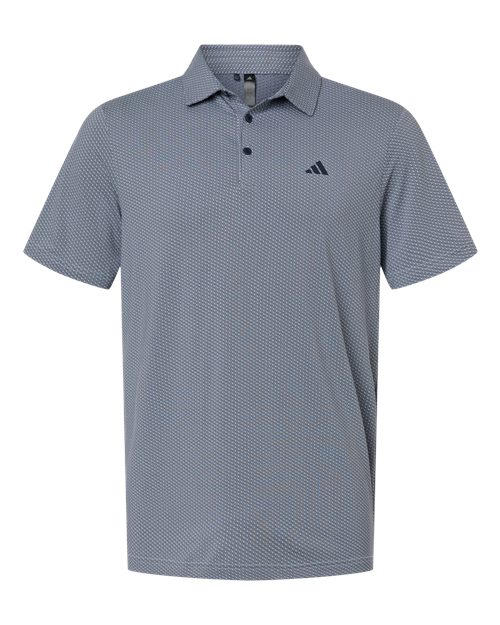 Men's Performance Textured Polo - White/ Collegiate Navy